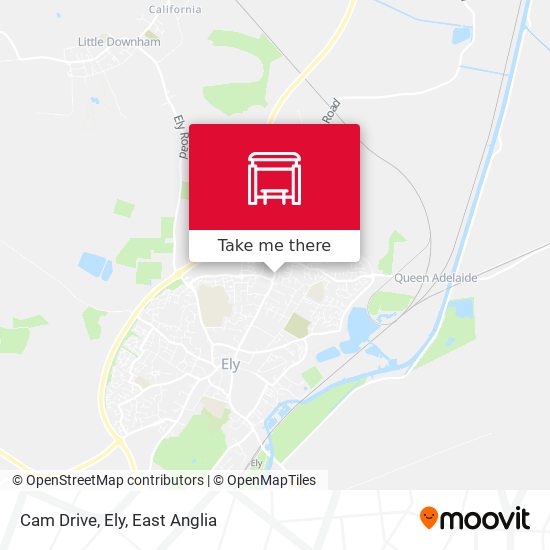 Cam Drive, Ely map