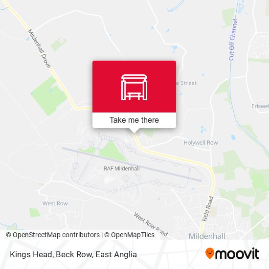 Kings Head, Beck Row map
