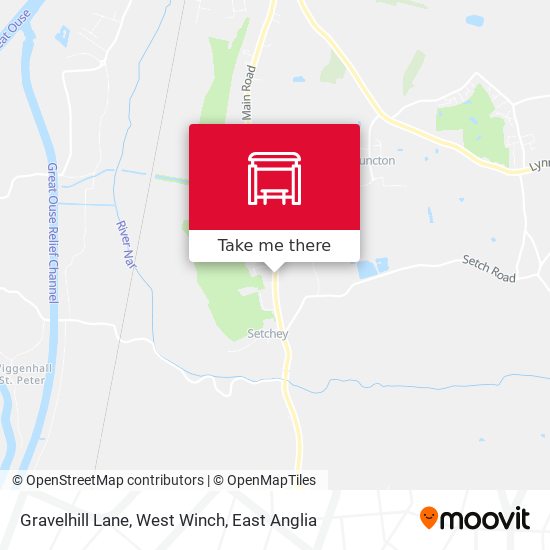 Gravelhill Lane, West Winch map