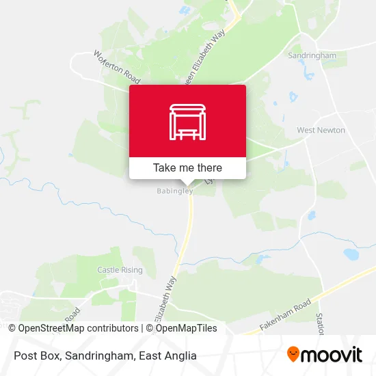 Post Box, Sandringham map