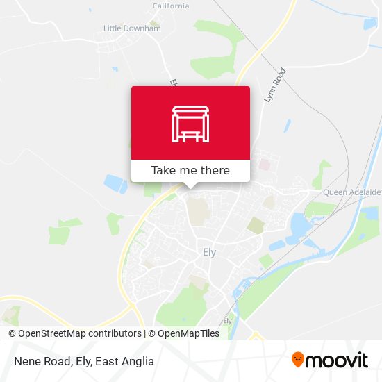 Nene Road, Ely map