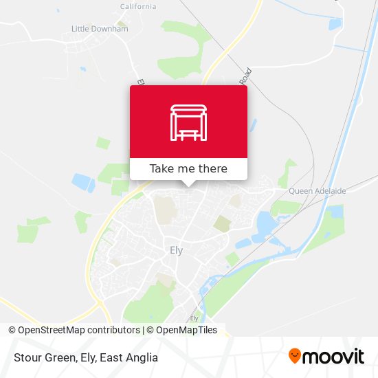 Stour Green, Ely map