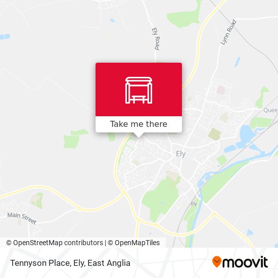 Tennyson Place, Ely map