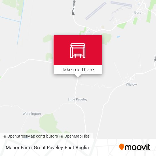 Manor Farm, Great Raveley map