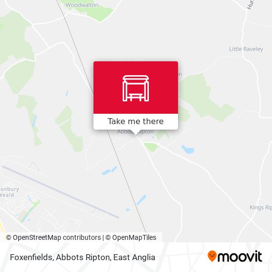 Foxenfields, Abbots Ripton map