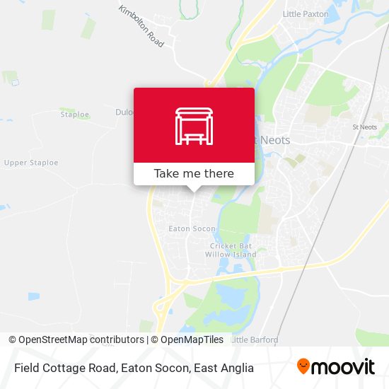 Field Cottage Road, Eaton Socon map