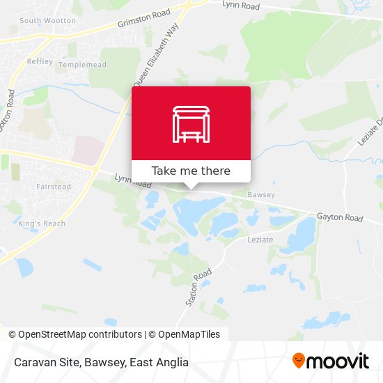 Caravan Site, Bawsey map