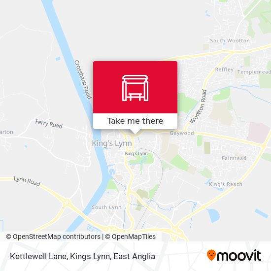 Kettlewell Lane, Kings Lynn map