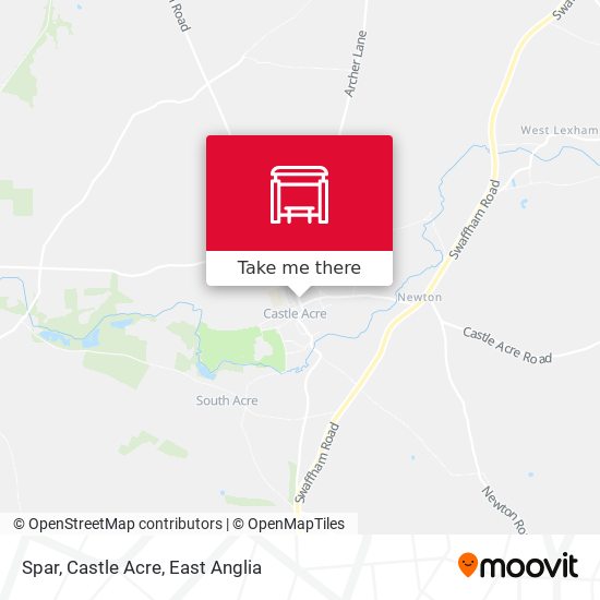 Spar, Castle Acre map