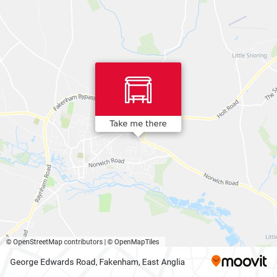 George Edwards Road, Fakenham map