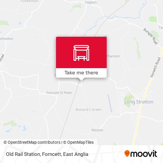 Old Rail Station, Forncett map