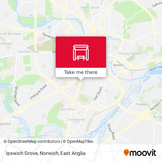 Ipswich Grove, Norwich map