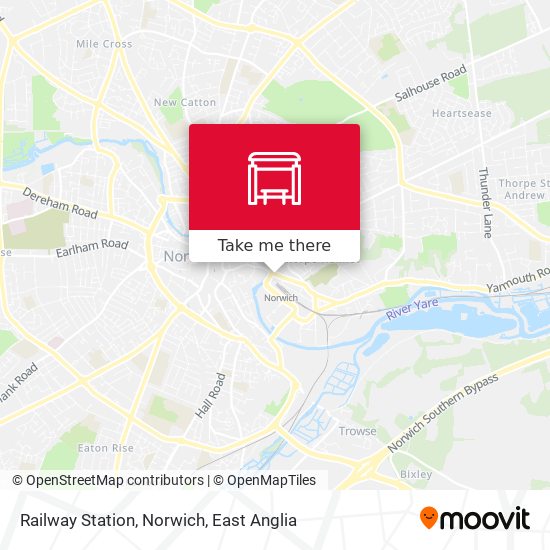 Railway Station, Norwich map