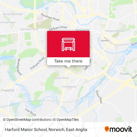 Harford Manor School, Norwich map
