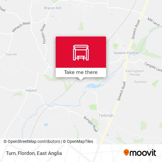 Turn, Flordon map