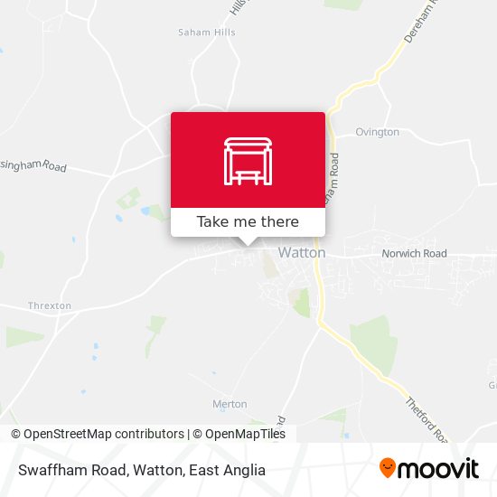 Swaffham Road, Watton map