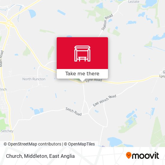 Church, Middleton map