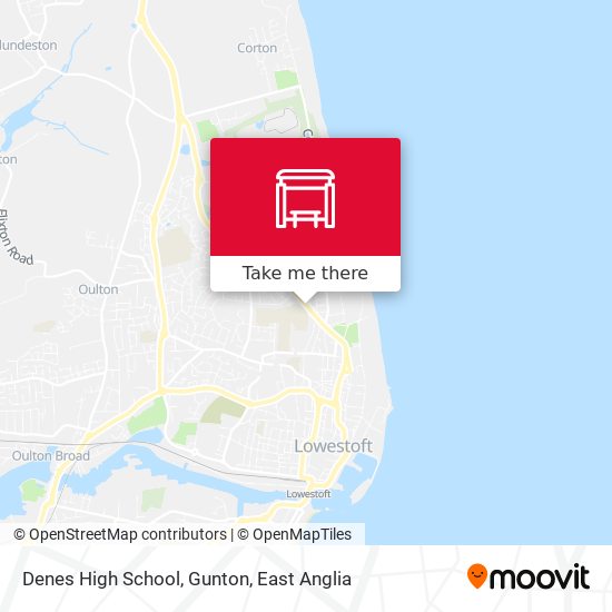 Denes High School, Gunton map
