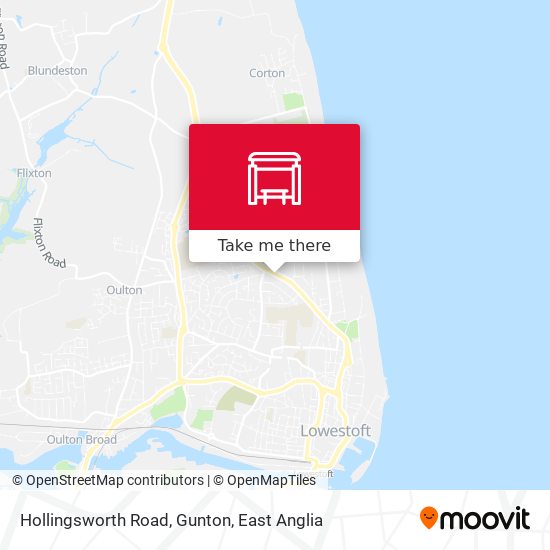 Hollingsworth Road, Gunton map