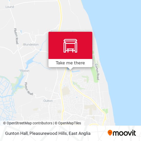 Gunton Hall, Pleasurewood Hills map
