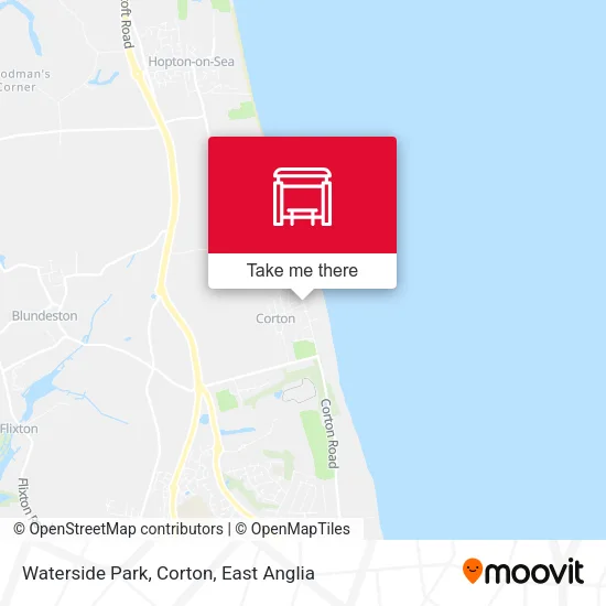 Waterside Park, Corton map