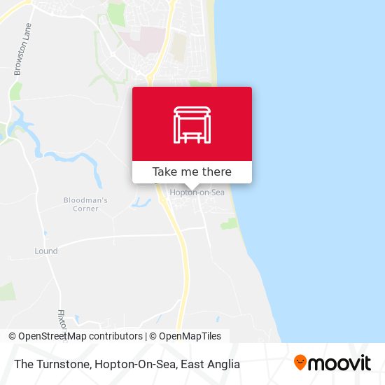 The Turnstone, Hopton-On-Sea map