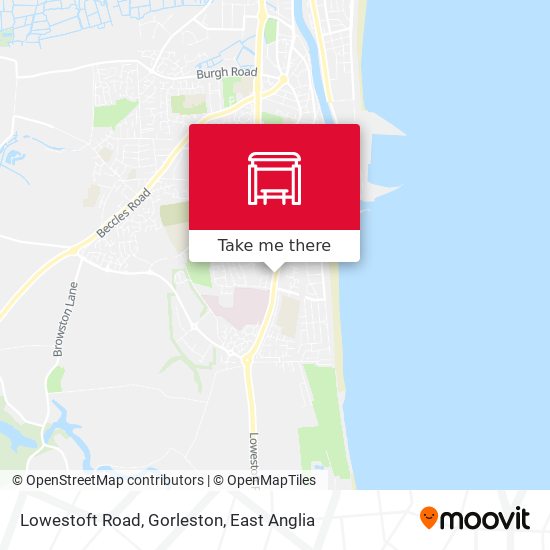 Lowestoft Road, Gorleston map