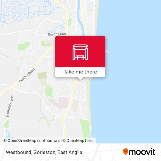 Westbound, Gorleston map