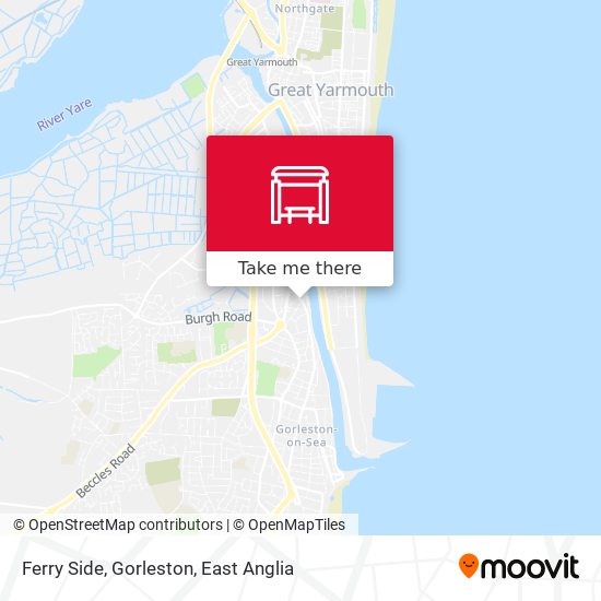 Ferry Side, Gorleston map