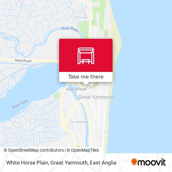 White Horse Plain, Great Yarmouth map