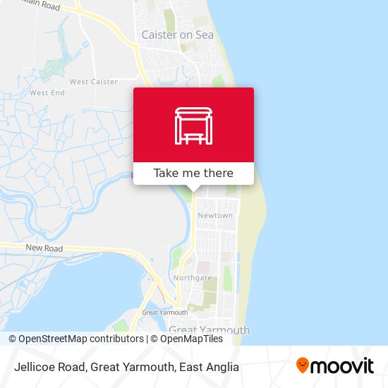 Jellicoe Road, Great Yarmouth map