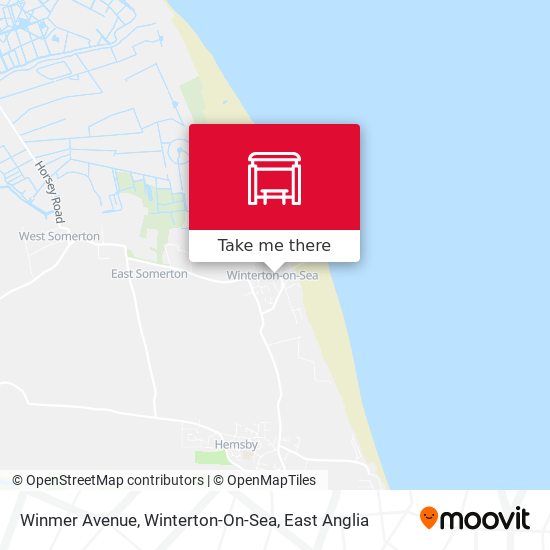 Winmer Avenue, Winterton-On-Sea map
