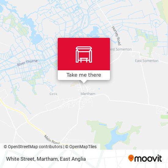White Street, Martham map