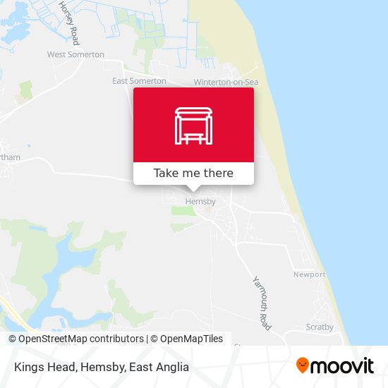 Kings Head, Hemsby map