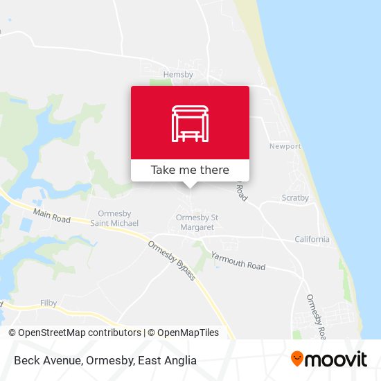 Beck Avenue, Ormesby map