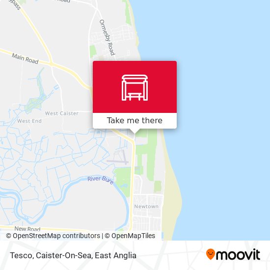 Tesco, Caister-On-Sea map