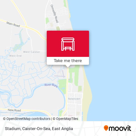Stadium, Caister-On-Sea map