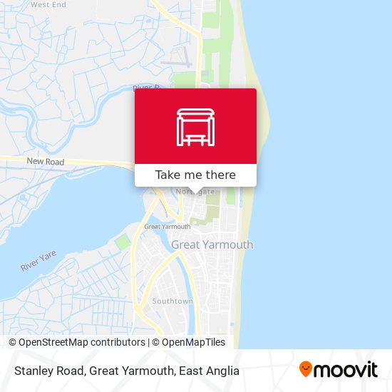 Stanley Road, Great Yarmouth map