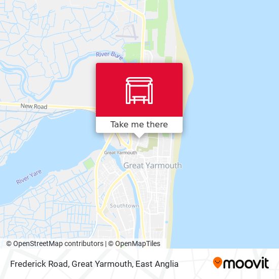 Frederick Road, Great Yarmouth map