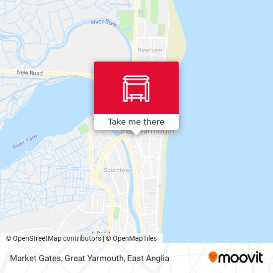 Market Gates, Great Yarmouth map