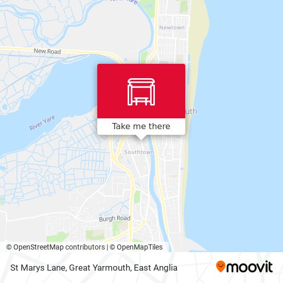St Marys Lane, Great Yarmouth map