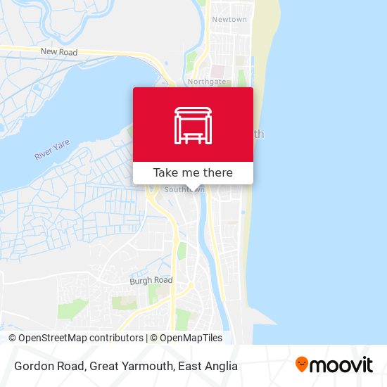 Gordon Road, Great Yarmouth map