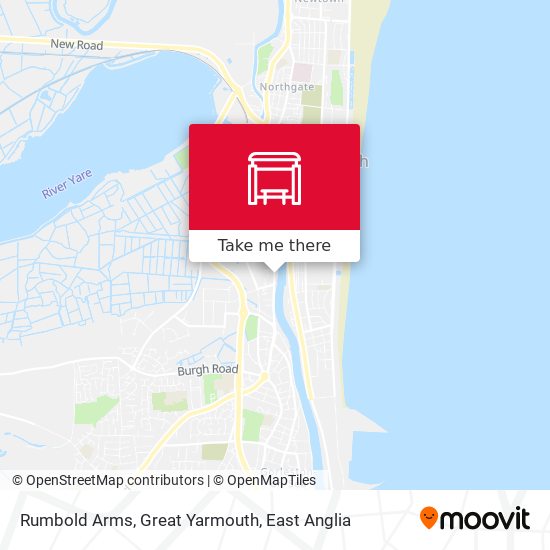 Rumbold Arms, Great Yarmouth map