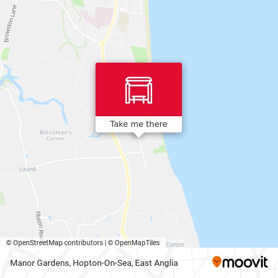 Manor Gardens, Hopton-On-Sea map