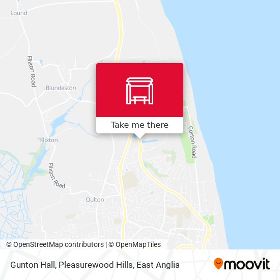 Gunton Hall, Pleasurewood Hills map