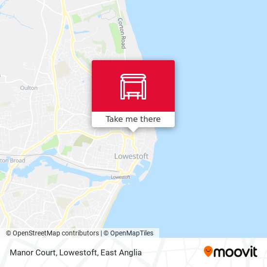 Manor Court, Lowestoft map