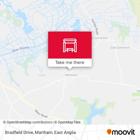 Bradfield Drive, Martham map