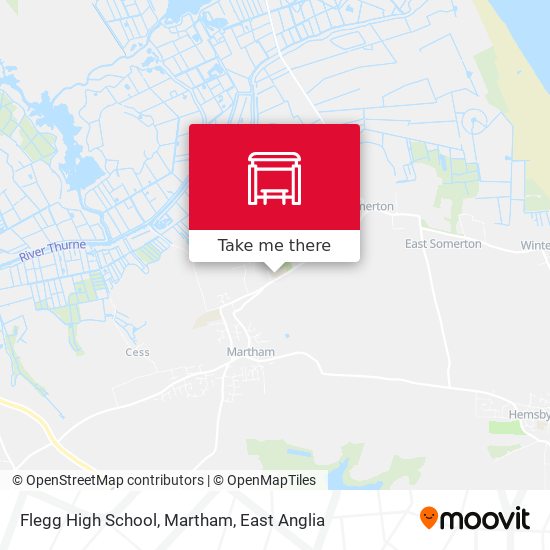 Flegg High School, Martham map