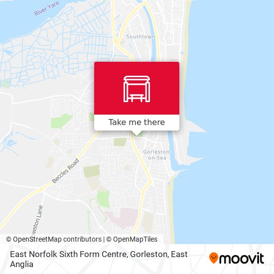 East Norfolk Sixth Form Centre, Gorleston map