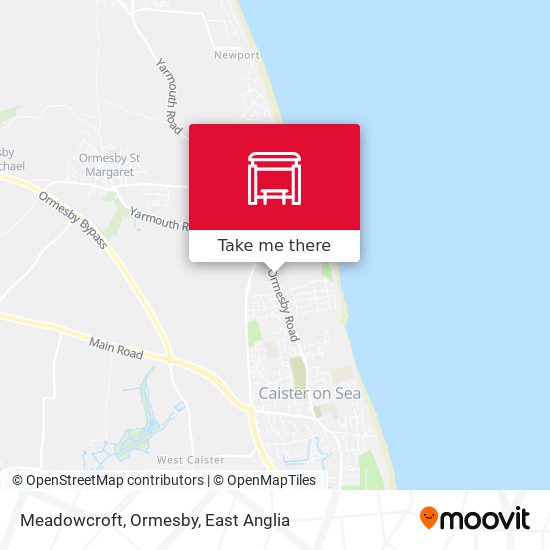 Meadowcroft, Ormesby map